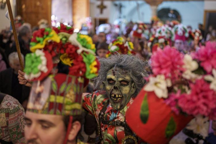 'Devils' take to the streets as a Spanish village celebrates the Endiablada festival