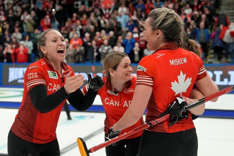 Canada's Homan beats Switzerland's Tirinzoni to win gold at world curling playdowns