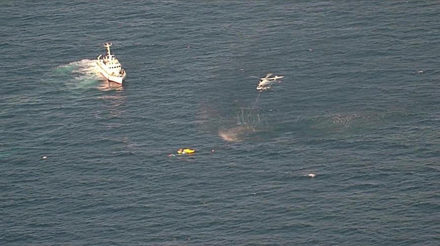 3 of 6 people aboard an ambulance helicopter have died after it crashed in southwestern Japan