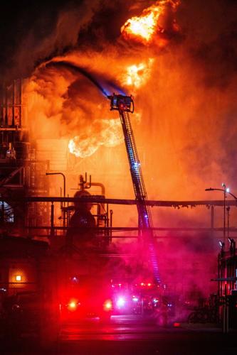 Massive fire erupts at Chevron refinery just outside Los Angeles; flames visible for miles