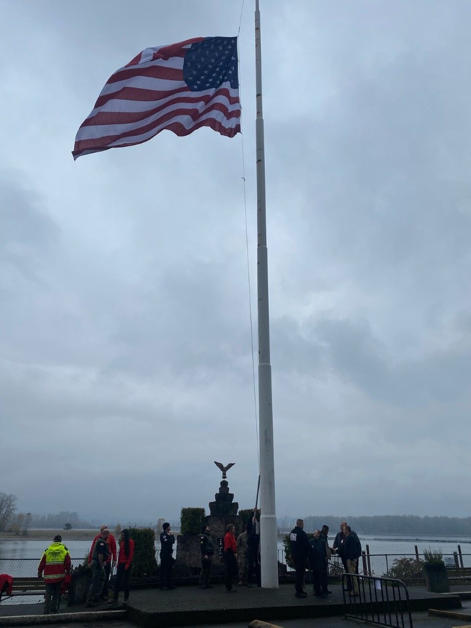 Unfurling a Massive American Flag 