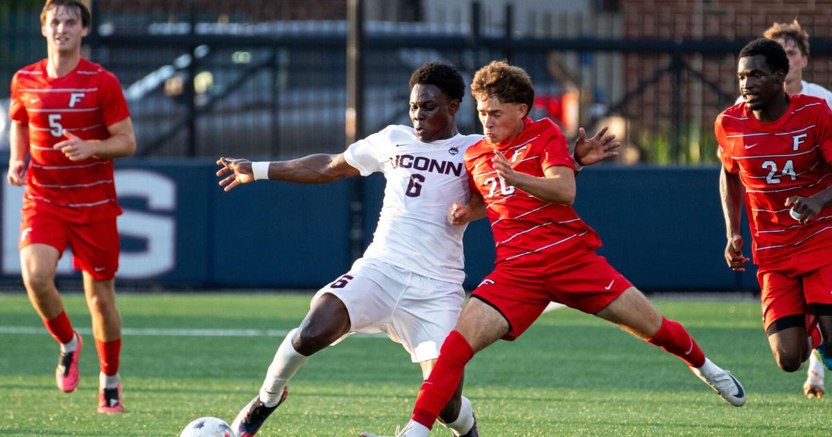UConn men's soccer second straight home win against Brown 2-1, Eastern volleyball in action Saturday
