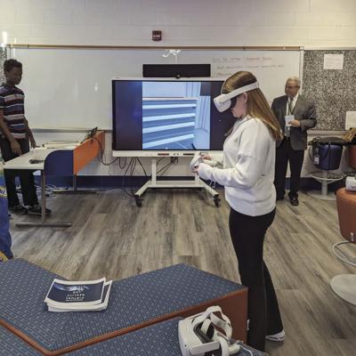 Virtual reality lab at Windham Tech News thechronicle com