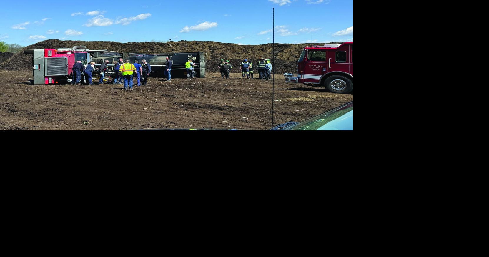 Lebanon FD responds to a tractor-trailer rollover with entrapment