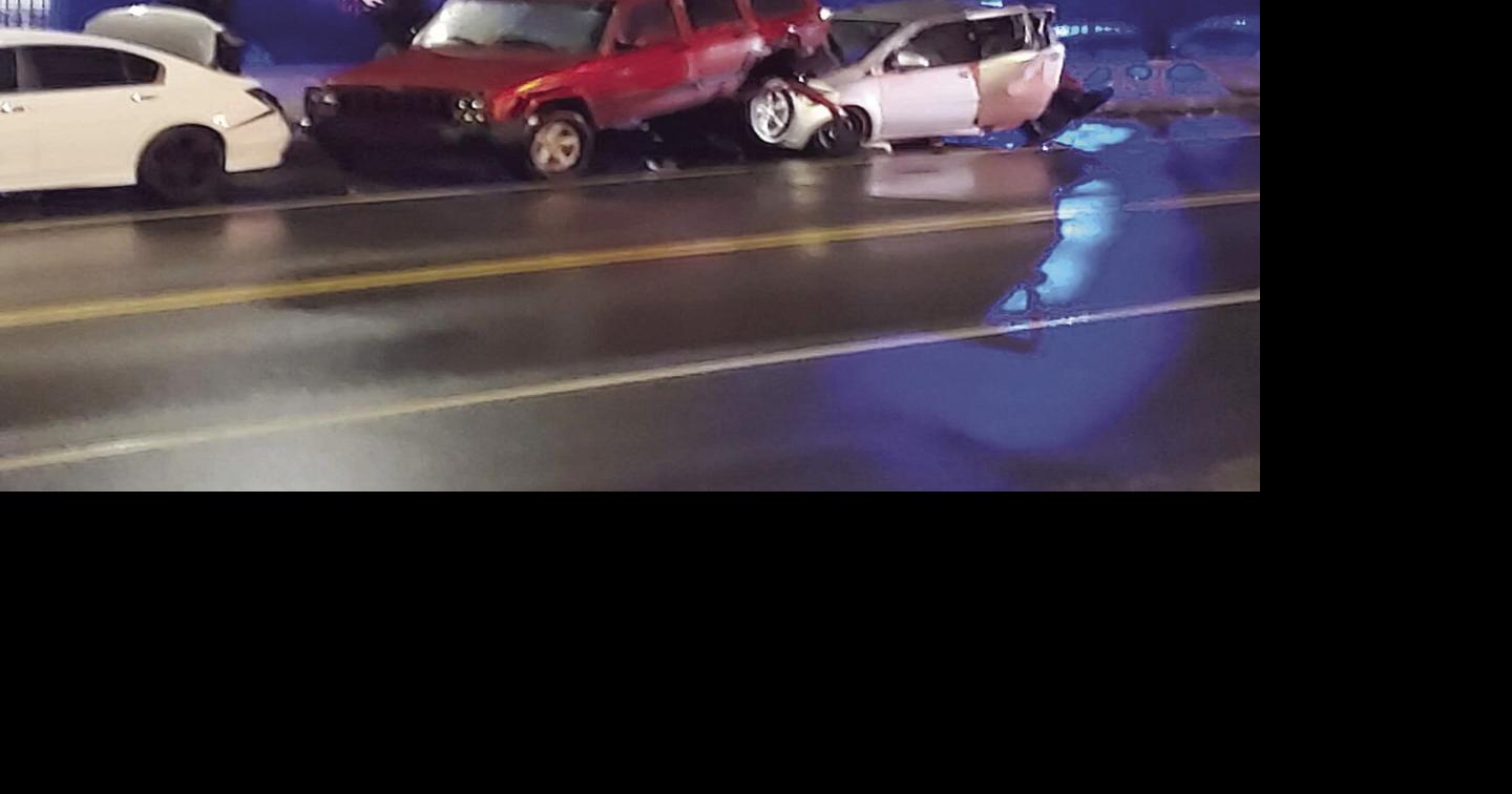 Seven car accident on Main Street in Willimantic News