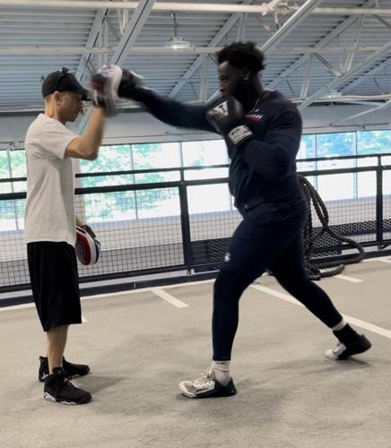 UConn football learns boxing from Coventry gym  Sports  thechronicle.com
