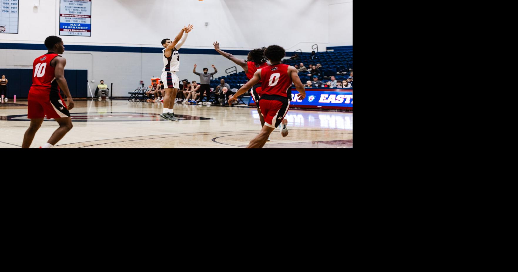 Eastern men’s basketball cruises past Norwich University 73-55 to capture the Hockenbury Classic Championship