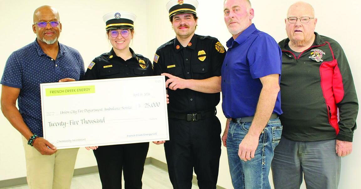 UC Fire, EMS receive donation Maryann Mook/The Corry Journal Apr 17, 2026 5 mins ago