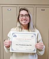 Peterson named Elks Club Student of the Month