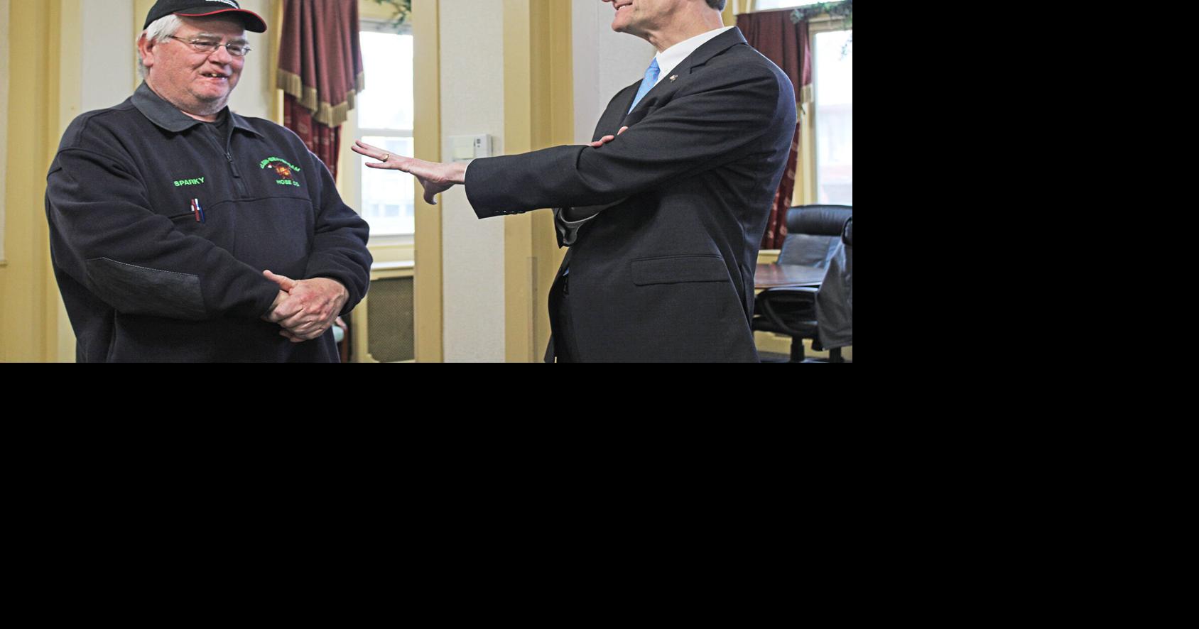 Government officials visit Corry to meet residents, learn about