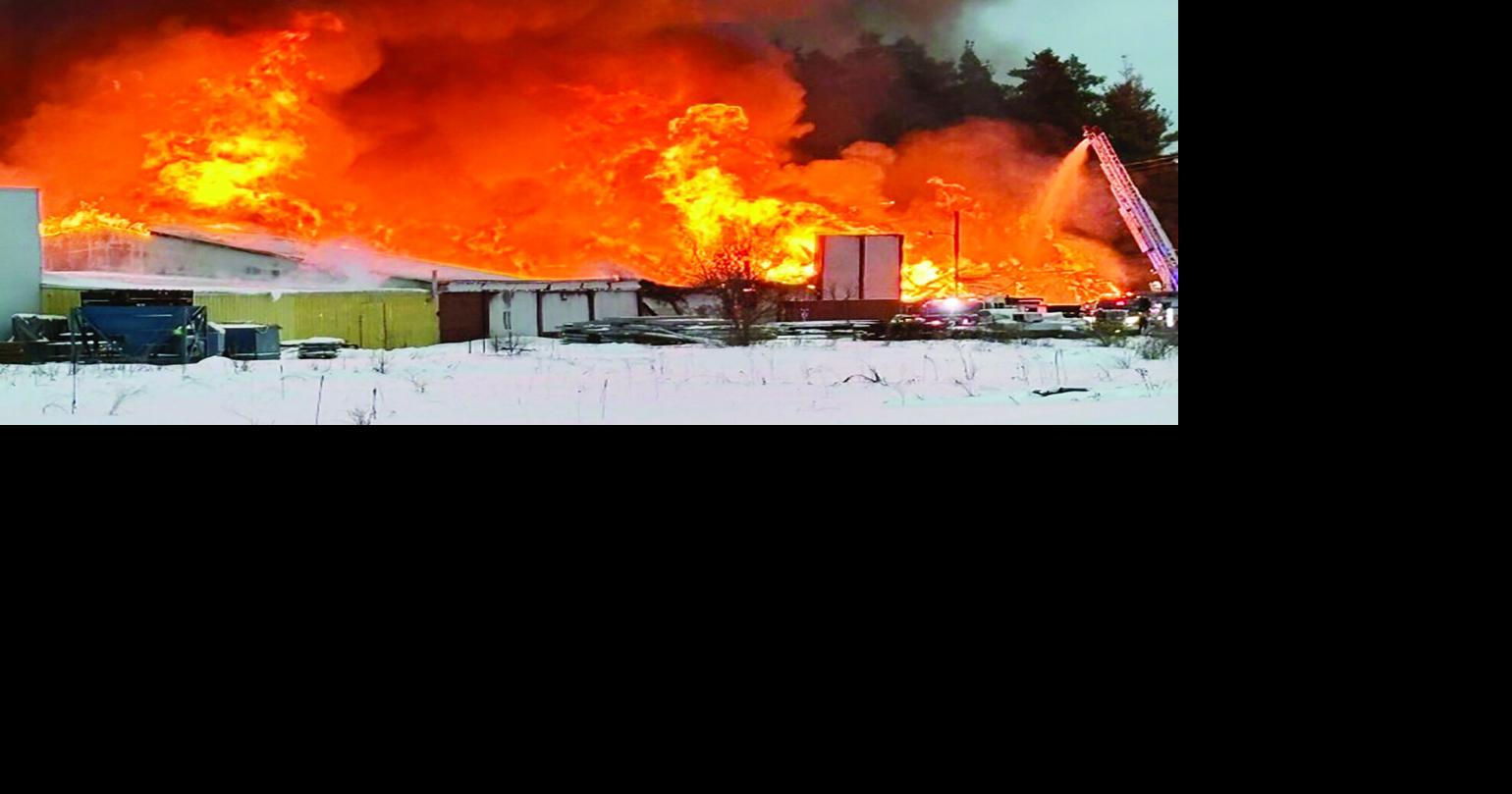 Fire crews still battling hot spots from Wednesday night’s blaze