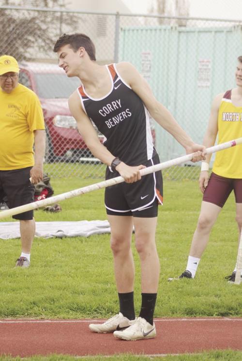 Matt Whitaker was a first-team pick in both the pole vault and javelin.