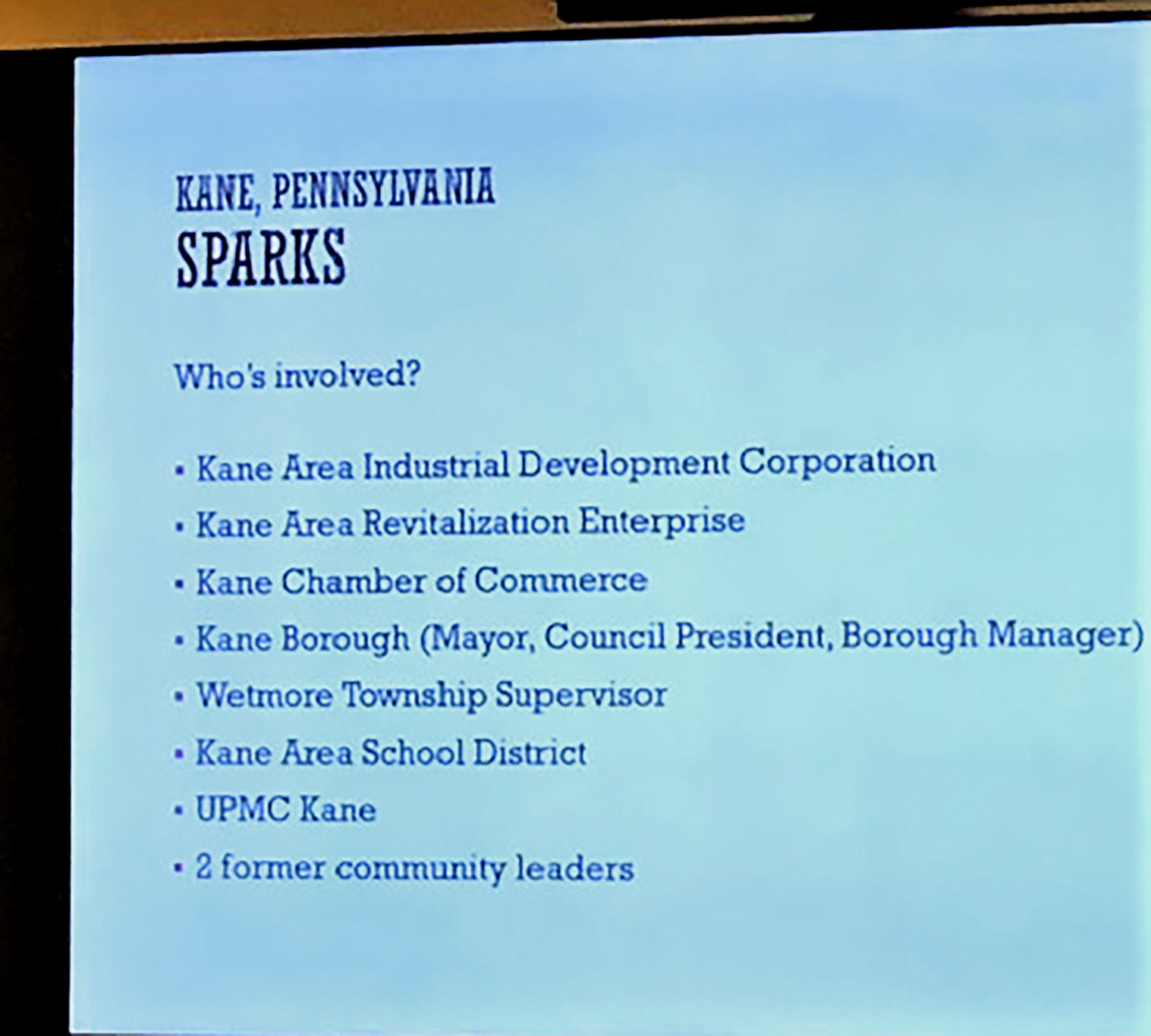 Punxsutawney leaders learn from Kane's revitalization approach