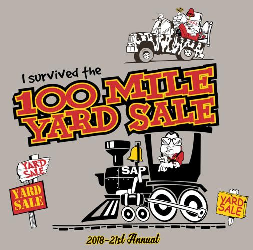 100 Mile Yard Sale T-shirt design
