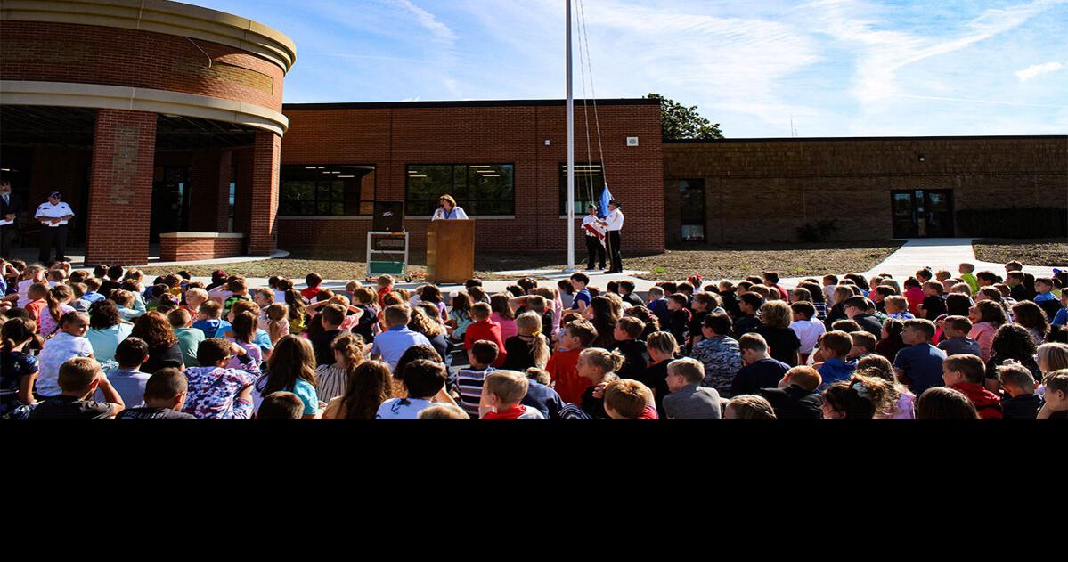 Oklahoma Elementary commemorates new addition with flag ceremony Tri