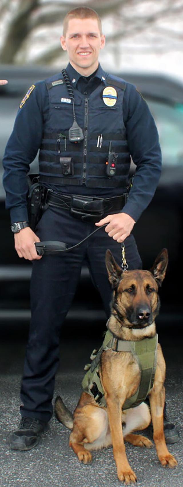 DuBois Police K9 Officer Zayne Rhed sworn in as U.S. Marshal Tri