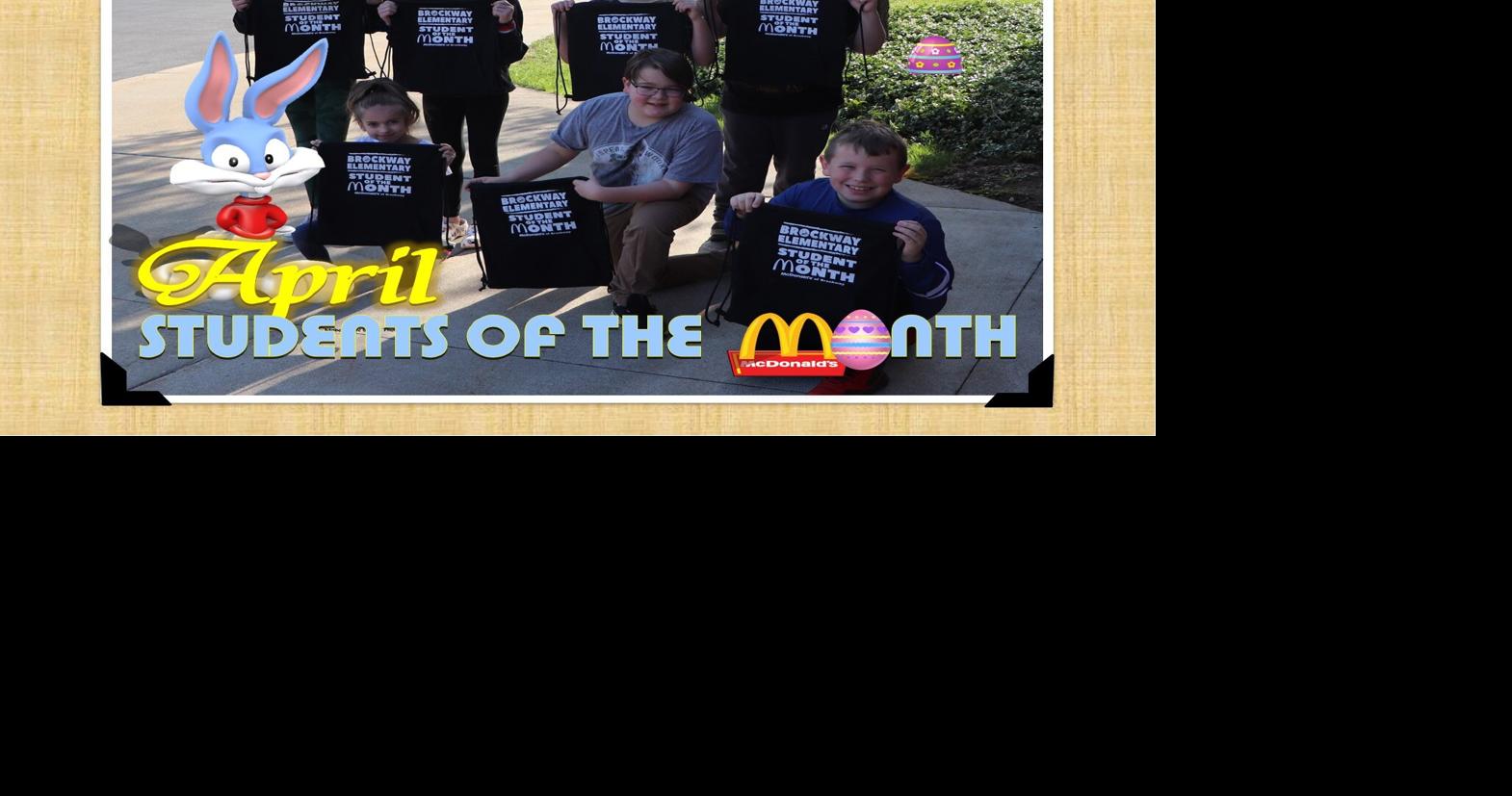 Brockway Area Elementary School Students of the Month for April