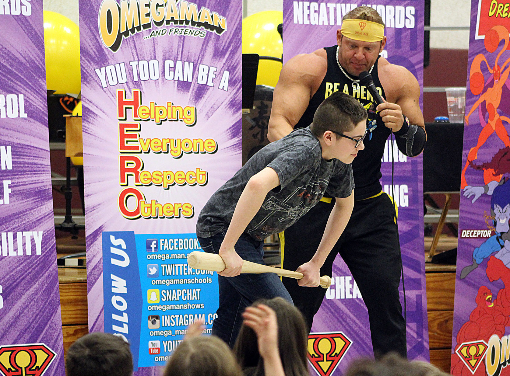 Omegaman brings message of respecting others to DASD students