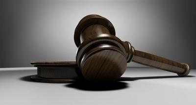 Gavel stock photo, dark