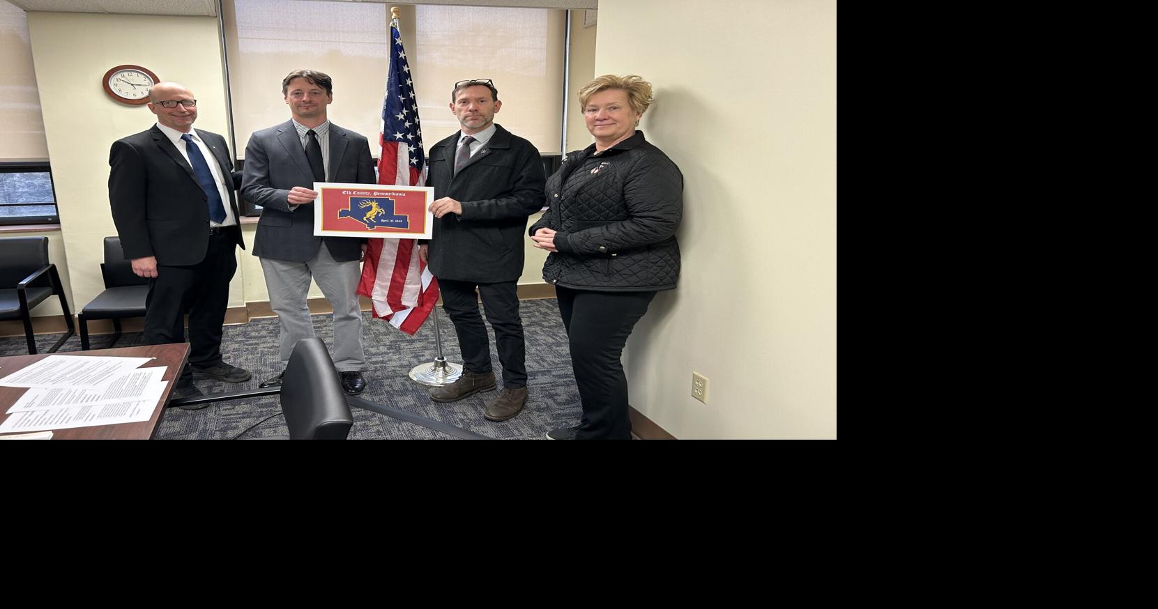 Elk County Commissioners officially adopt county flag design | News ...