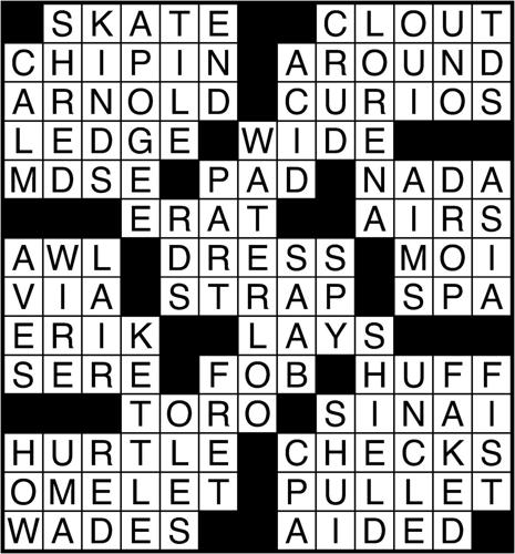 Crossword answer | | thecourierexpress.com