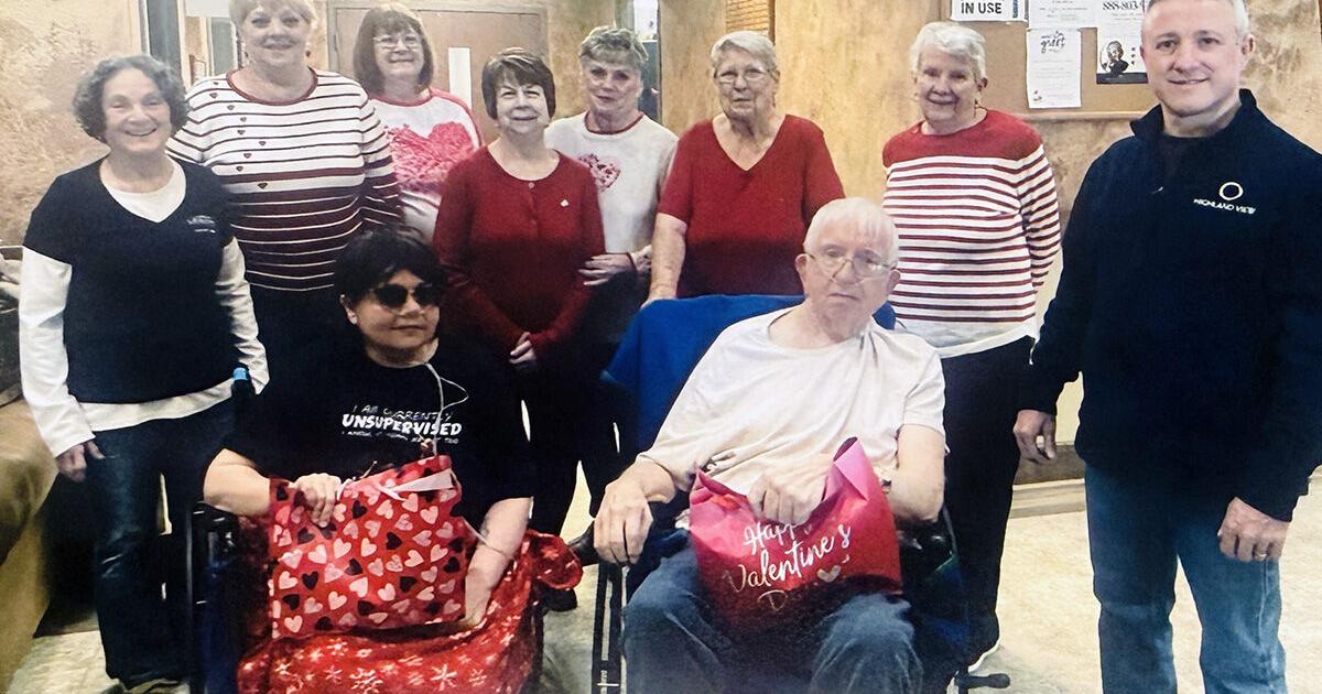 Brockway American Legion Auxiliary Unit 95 delivers Valentine's Day gift bags to veterans