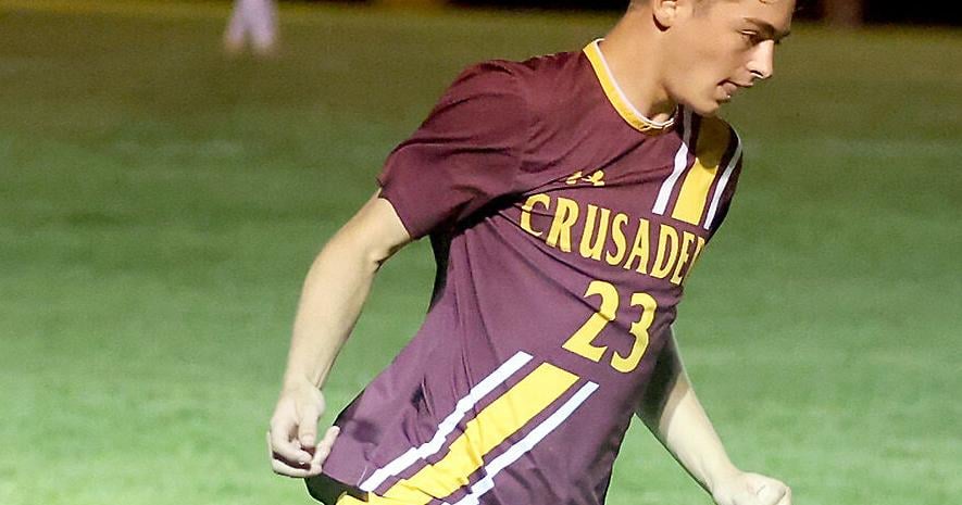 Crusaders power past Elkers on soccer pitch
