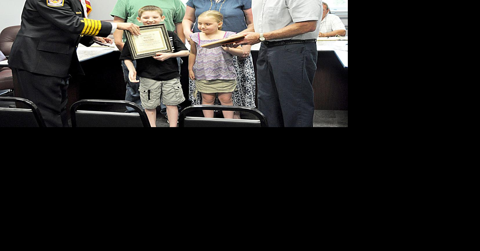 Boy honored for help in fire | News | thecourierexpress.com