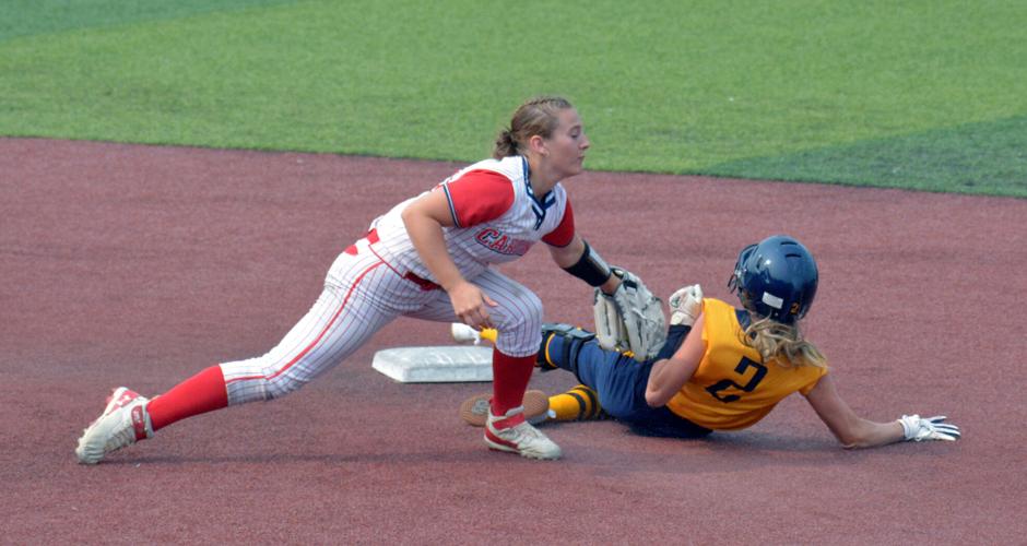 Catcher Throws To Second with Runner Trying Steal Editorial Stock