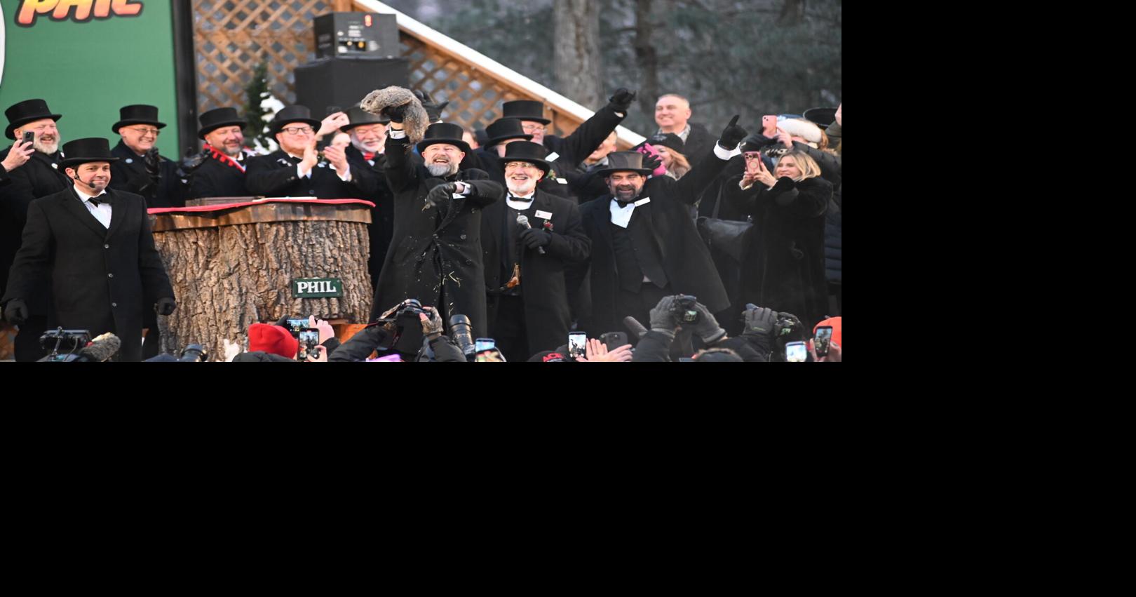 GROUNDHOG DAY: Phil sees his shadow, signaling six more weeks of winter