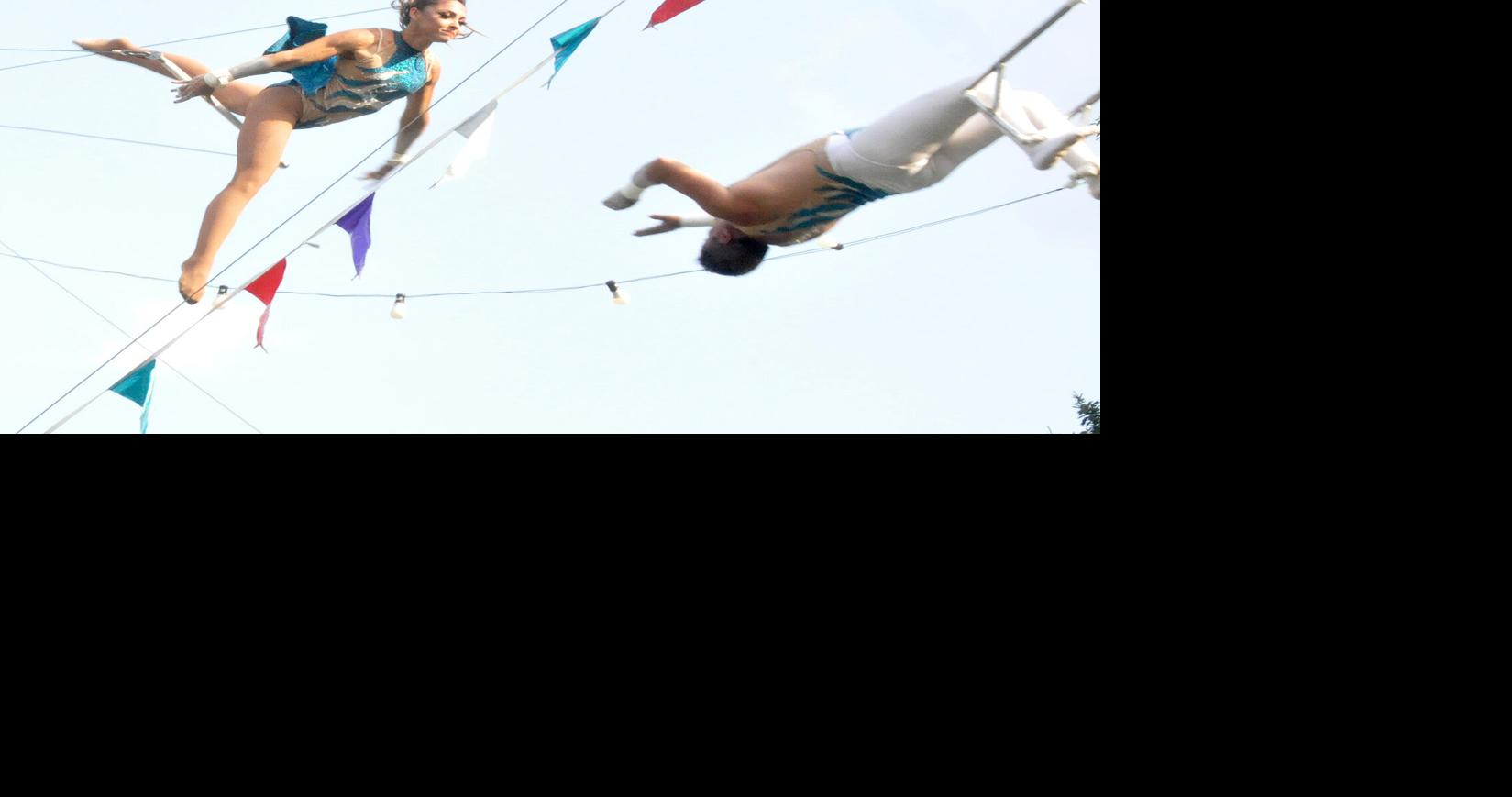 The High Flying Pages Thrill Show performs daily at Clarion Co. Fair ...