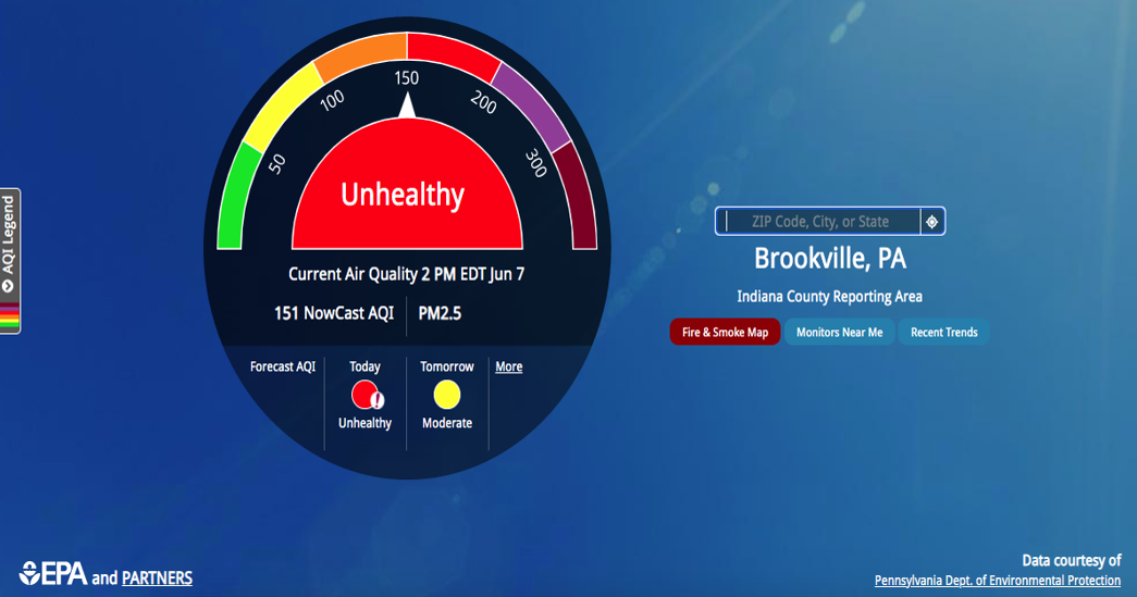 Pennsylvania DEP issues code red Air Quality Alert Wednesday News