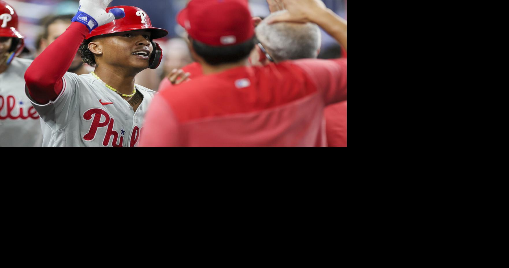 CRISTIAN PACHE GOES YARD IN THE 9TH TO COMPLETE THE COMEBACK Phils tie  franchise record for road game win streak (13) WE'RE TALKING ABOUT…