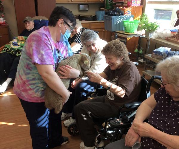 Nursing home residents in Elk County enjoy lamb snuggles News