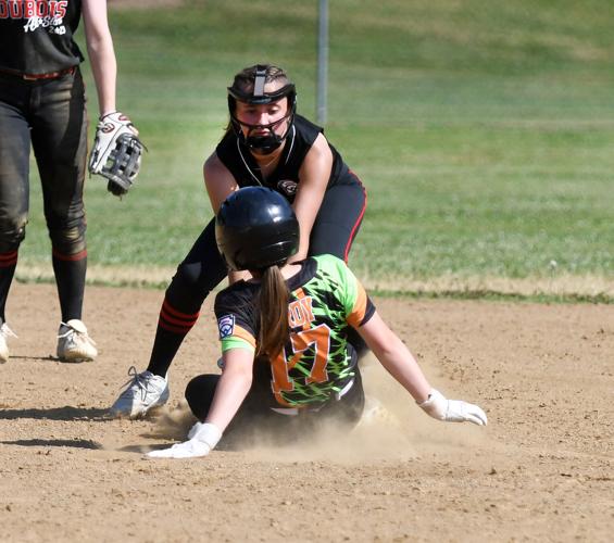 Catcher Throws To Second with Runner Trying Steal Editorial Stock