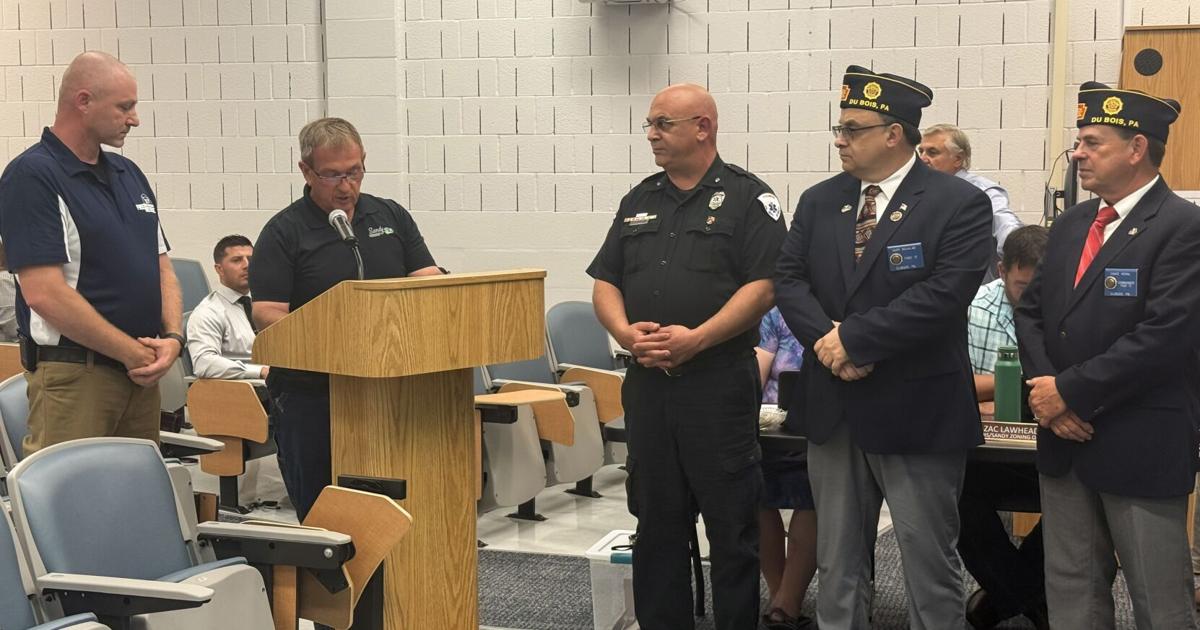 Sandy Twp. Chief Jason Runyon honored as Pennsylvania American Legion Fireman of the Year