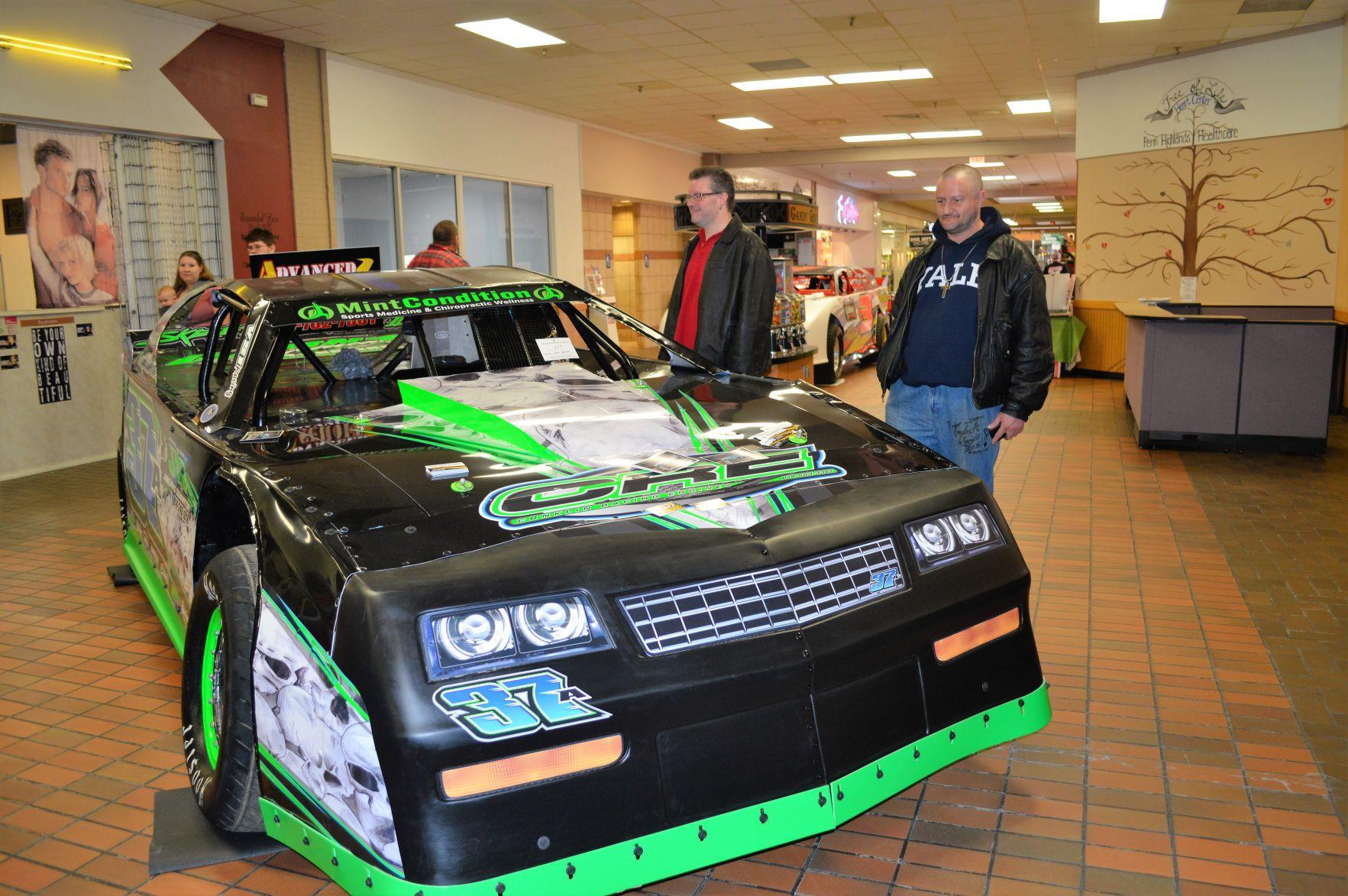 Race car show idling at DuBois Mall Local