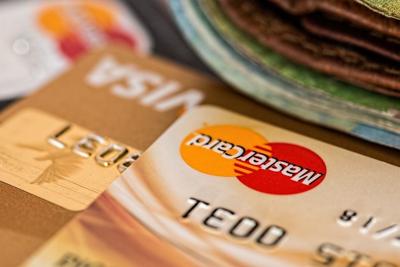 Credit card stock photo