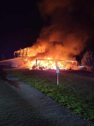 Barn fire at Scottish Heights
