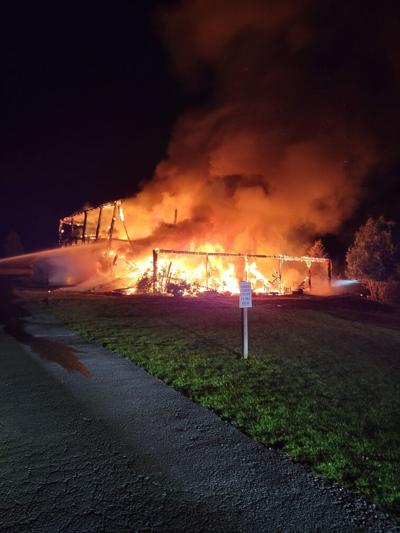 Barn fire at Scottish Heights