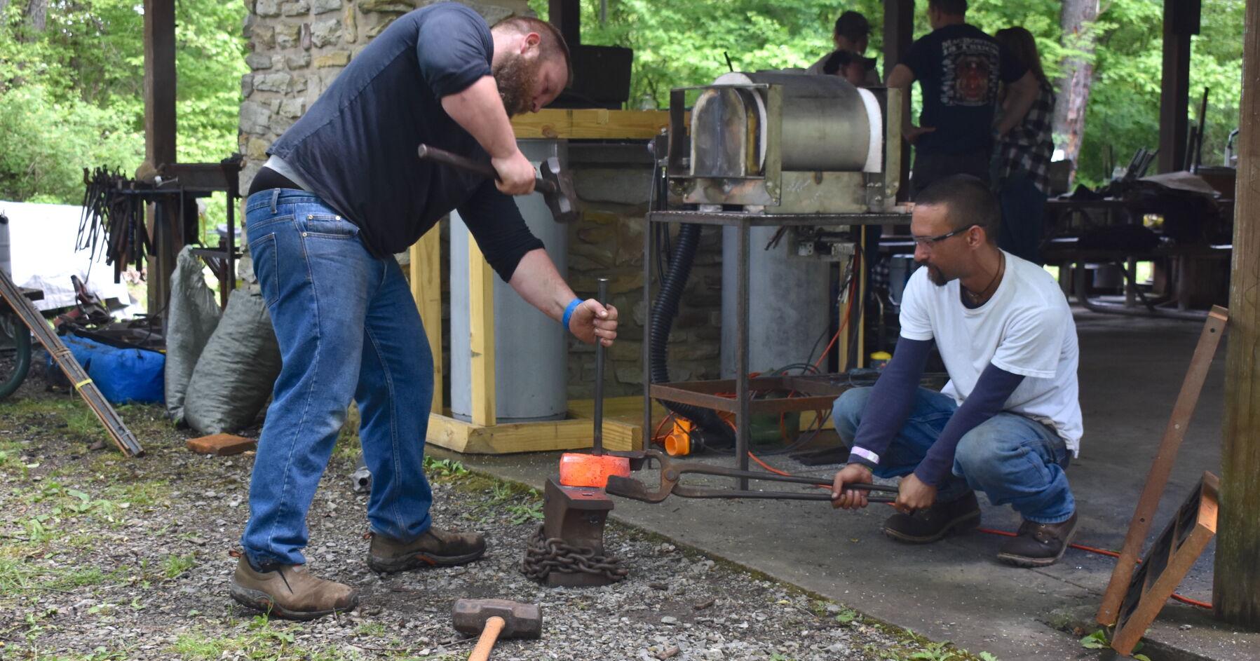 Sparks fly at Blacksmith Gathering in Reynoldsville over the weekend - Vimarsana News