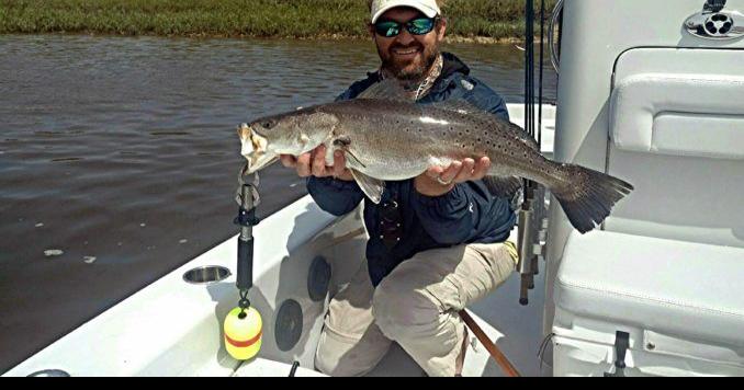 S.C. guide's 'redfish' turns out to be 10-lb. speckled trout while fishing  Wando River, Outdoors