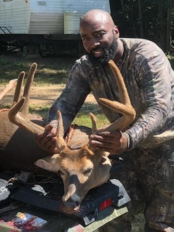Patterson hunter's 215-pound, 9-point buck has horns in velvet