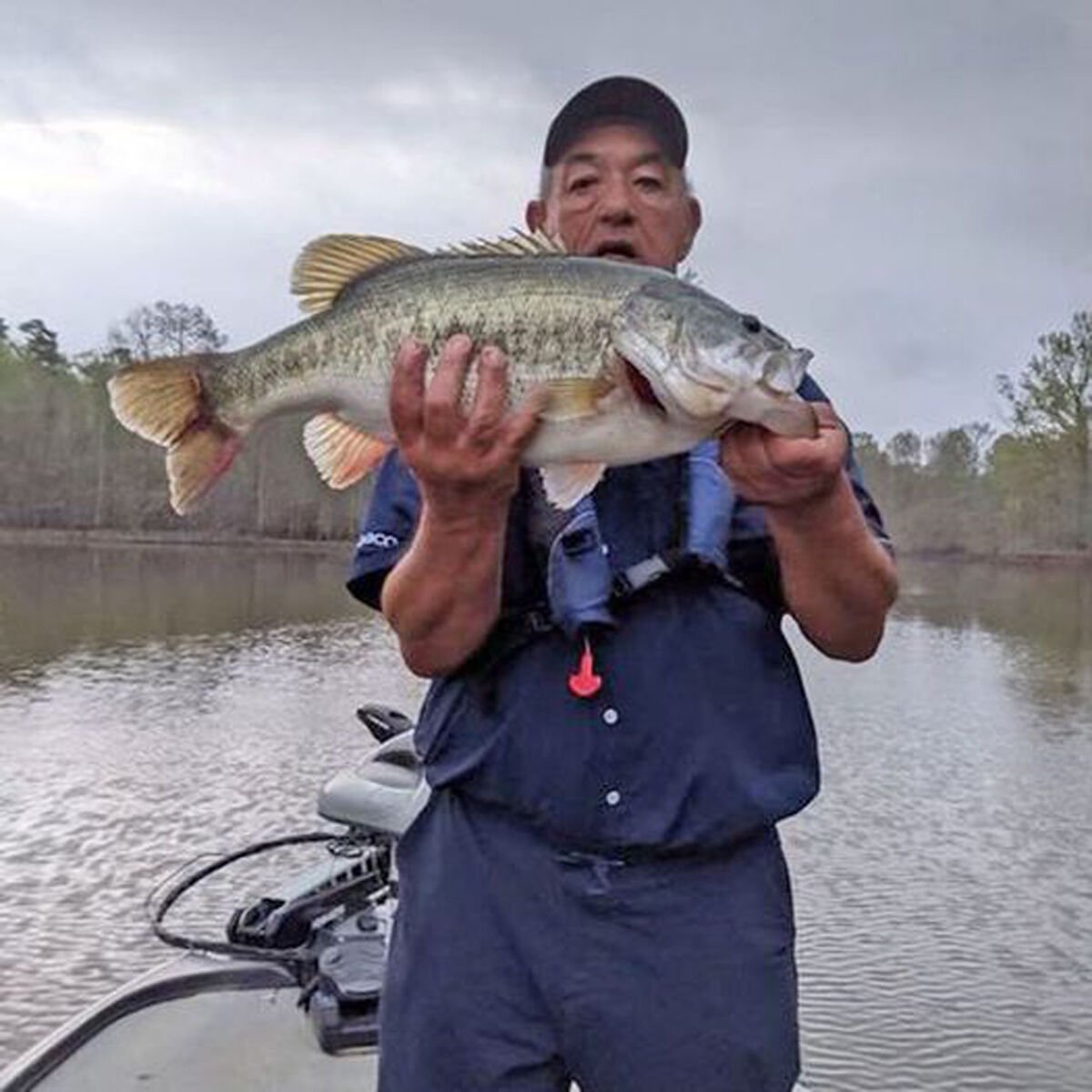 Dauphinet doesn't have to go far to get 10.79-pound bass to bite fav