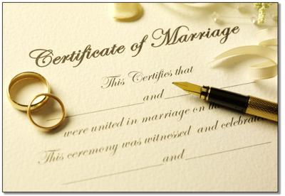 marriage license certificate stock art