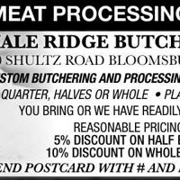 MEAT PROCESSING β’ SHALE RIDGE | Farmers Friend | thedailyreview.com