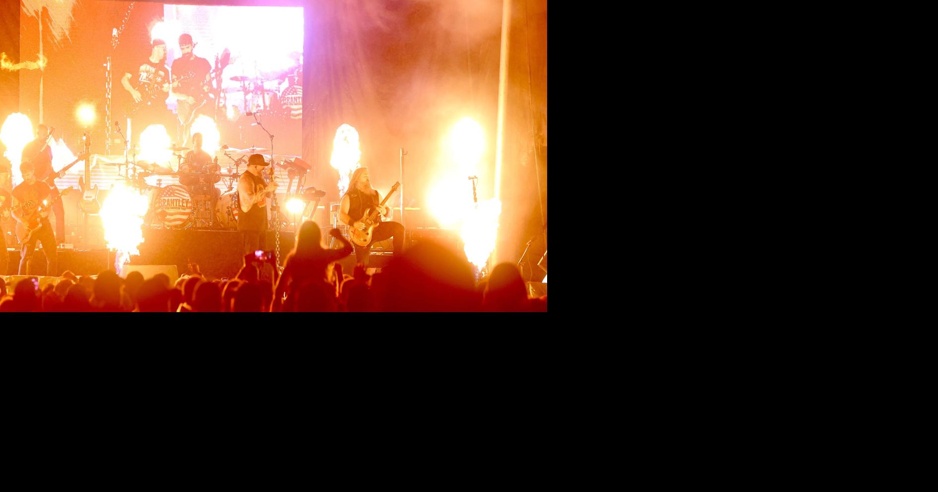 Brantley Gilbert lights up the Troy Fair stage