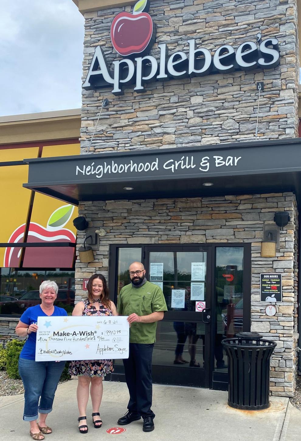 Sayre Applebee's Grill + Bar raises enough to grant two wishes