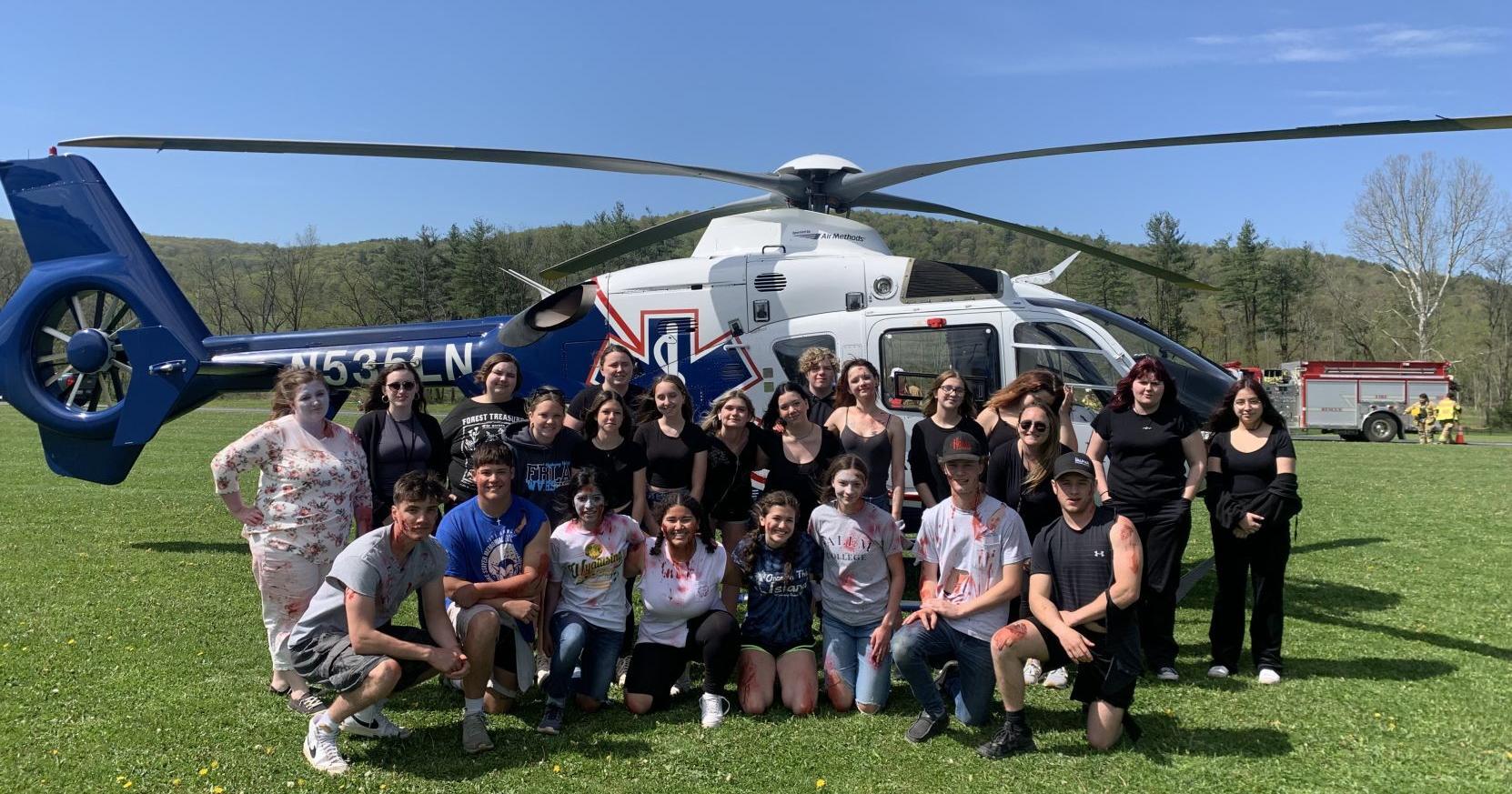 WASD S.A.D.D. club presents mock car accident to high school students - Vimarsana News