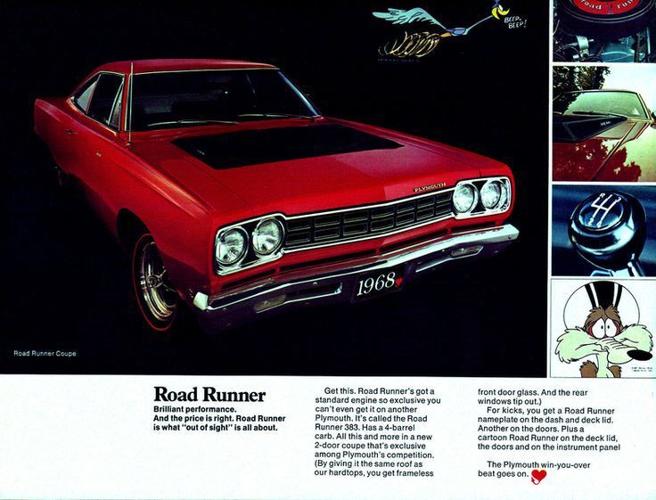 Pick of the Day: 1969 Plymouth Road Runner, cartoon-based muscle car
